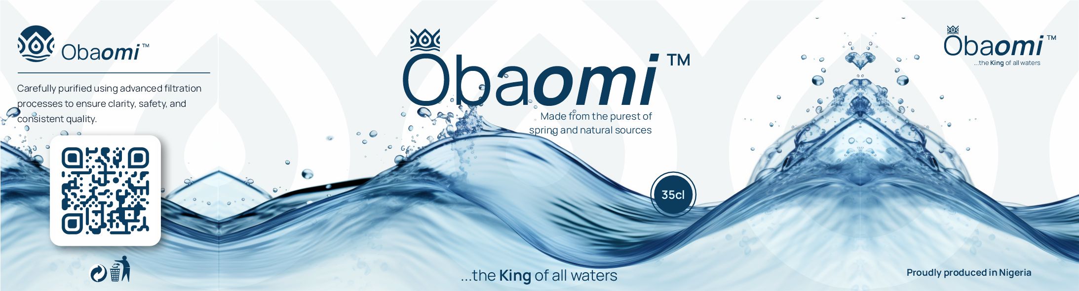 Obaomi 35cl label design